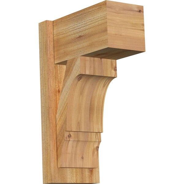 Ekena Millwork Balboa Block Rough Sawn Outlooker, Western Red Cedar, 8"W x 14"D x 22"H OUT08X14X22BOA05RWR - main
